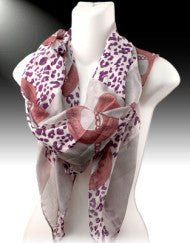 Chained Down Scarf-Purple