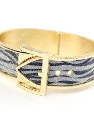 Classy Fashion Belt Bangle Zebra Print