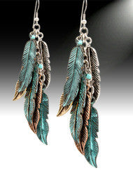 Native Inspired Leaf Earrings