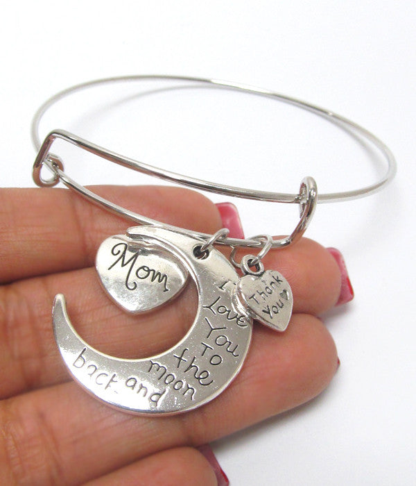 Charm Bracelet- I love you to the Moon