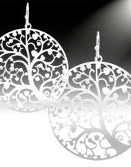 Beautiful Tree of Life Earrings (Silver & Gold)