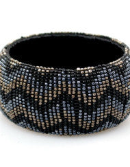 Beaded Pattern Bangle (Various Colors)