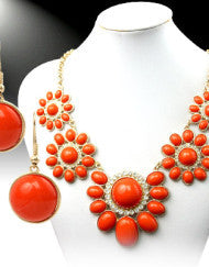 Classy Ladies Necklace Set (Various Colors)