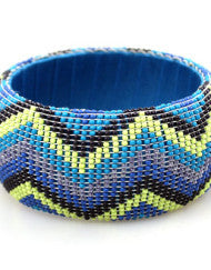Beaded Pattern Bangle (Various Colors)