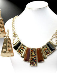 Call of the Wild Necklace Set-Leopard Print