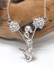 Cheerleader Pendant Necklace