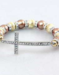 Fashion with a Purpose Pandora Style Cross Bracelet (Various Colors)