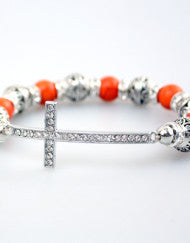 Fashion with a Purpose Pandora Style Cross Bracelet (Various Colors)