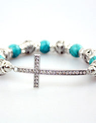 Fashion with a Purpose Pandora Style Cross Bracelet (Various Colors)