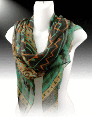 El Dorado Fashion Scarf- Green