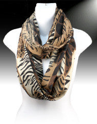 Exotic Animal Print Infinity Scarf