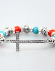 Fashion with a Purpose Pandora Style Cross Bracelet (Various Colors)