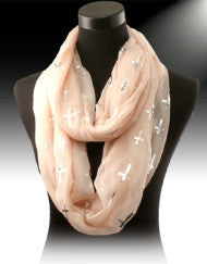 Fashion with a Purpose Cross Infinity Scarf (Various Colors)