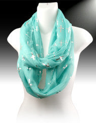 Fashion with a Purpose Cross Infinity Scarf (Various Colors)