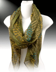 Pattern Perfect Fashion Scarf-Green