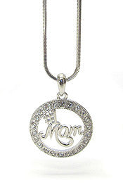 #1 Mom Pendant Necklace