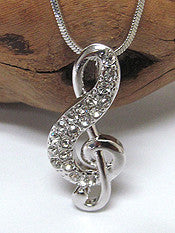 Music Note Pendant Necklace