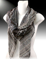 Pattern Interuption Black Scarf