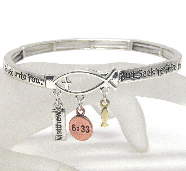 Religious Inspiration Bracelet-Matthew 6:33