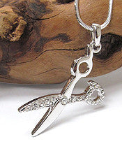Scissors Pendant Necklace-Fit for a Stylist