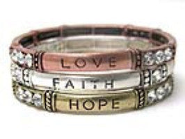 Inspirational Message Bracelet Set