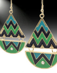 Chevron Abstract Earrings (Various Colors)