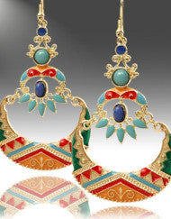Tribal Couture Multi-Colored Earrings
