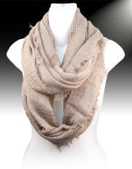 Warm Khaki Infinity Scarf