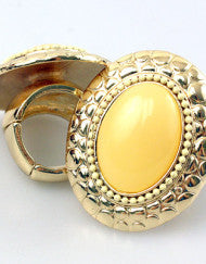 Canary Yellow Couture Fashion Ring